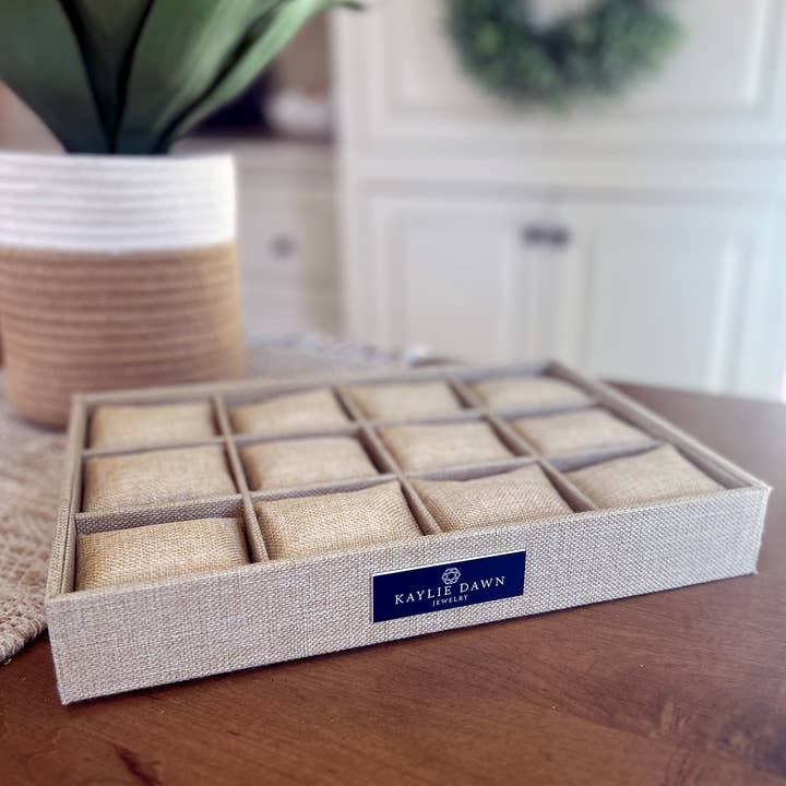 Kaylie Dawn Jewelry - Wholesale Jewelry Stand & Display - Jewelry Displays - Bracelet Bar or Grid - Linen Covered1