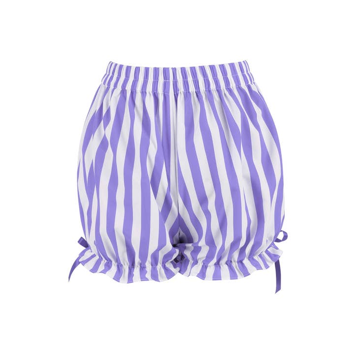 Light Purple/White Striped Bloomers for wholesale by Daisy Corsets