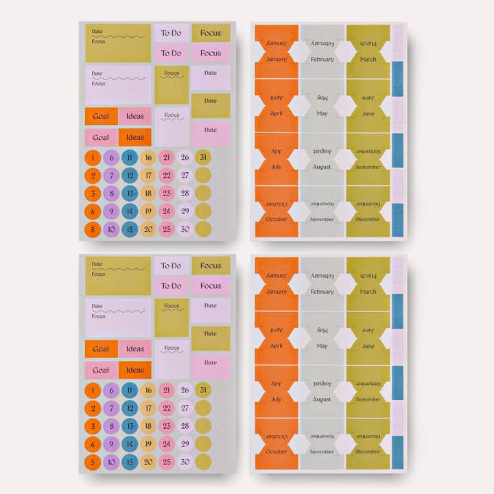 The Completist - Wholesale Sticker - Organiser Sticker Set
