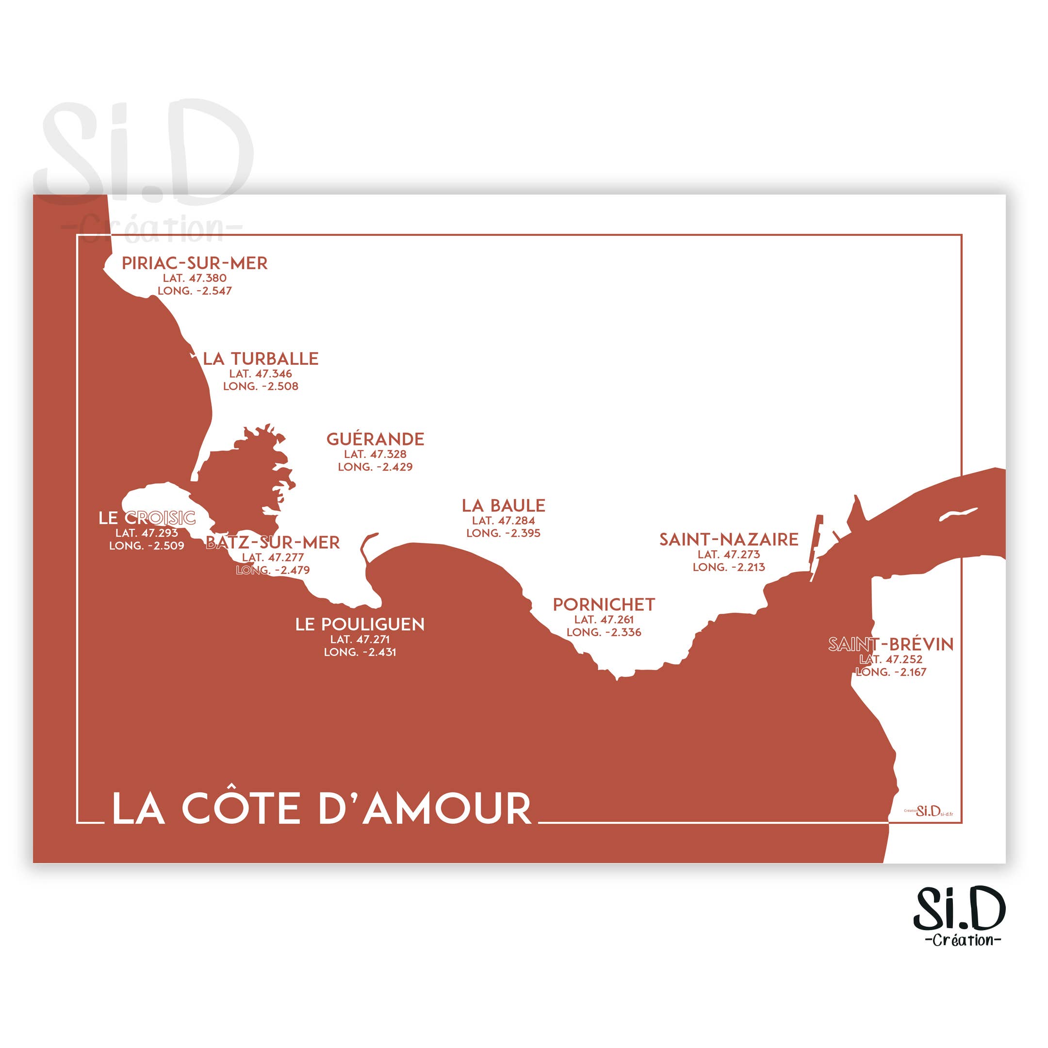 Si.D - Wholesale Poster - Côte d'Amour Red0