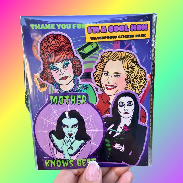 Haunted Fembot - Vendita all'ingrosso Adesivo - Adesivo per bottiglia d'acqua «Mother Knows Best» Lily Munster3