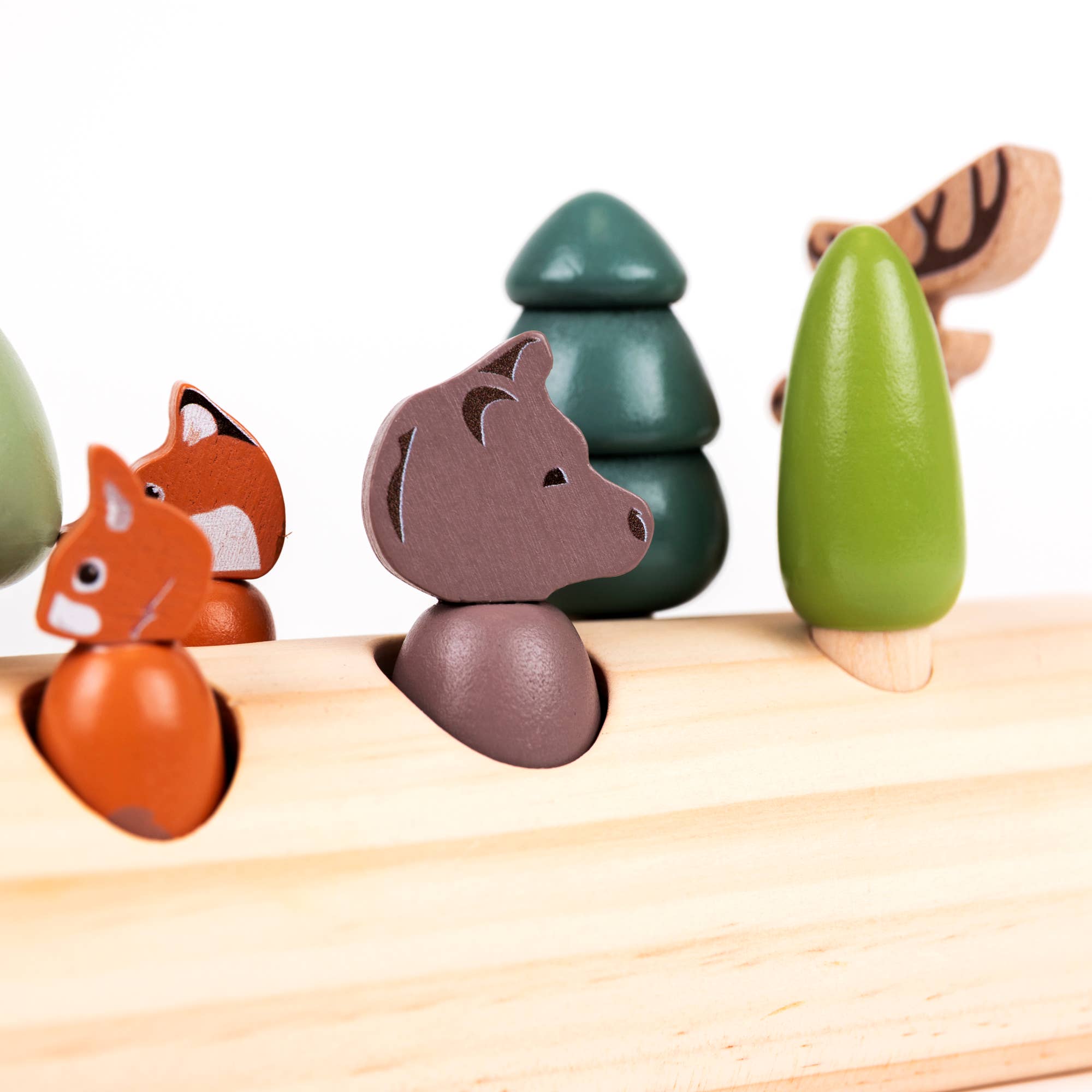 Egmont - Wholesale Wood Toy - Kids - Forest Animals In A Log7