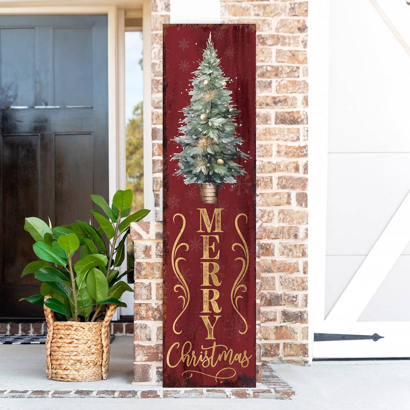TX USA Corporation - Wholesale Christmas Decoration - Vintage Farmhouse Merry Christmas Porch Sign | Outdoor Holiday Decor4