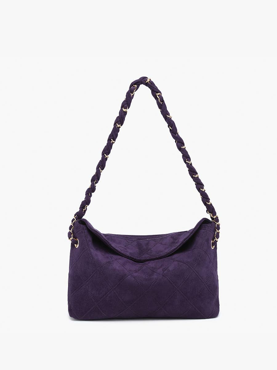 Jen & Co. - Vendita all'ingrosso Borsa a tracolla - Donna - Borsa a Spalla Trapuntata in Finto Camoscio M2549 Dominique2