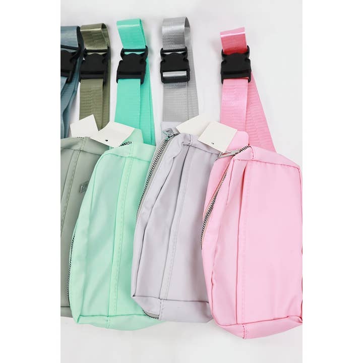 Natural Color Crossbody Belt Bag for wholesale on Faire