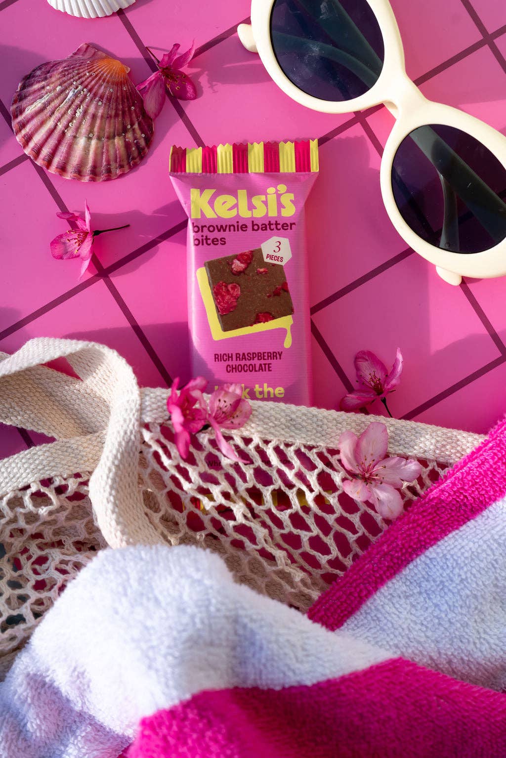 Kelsi&#x27;s - Vente Barres de céréales - Bouchées de pâte à brownie au chocolat et framboise riches sans gluten6