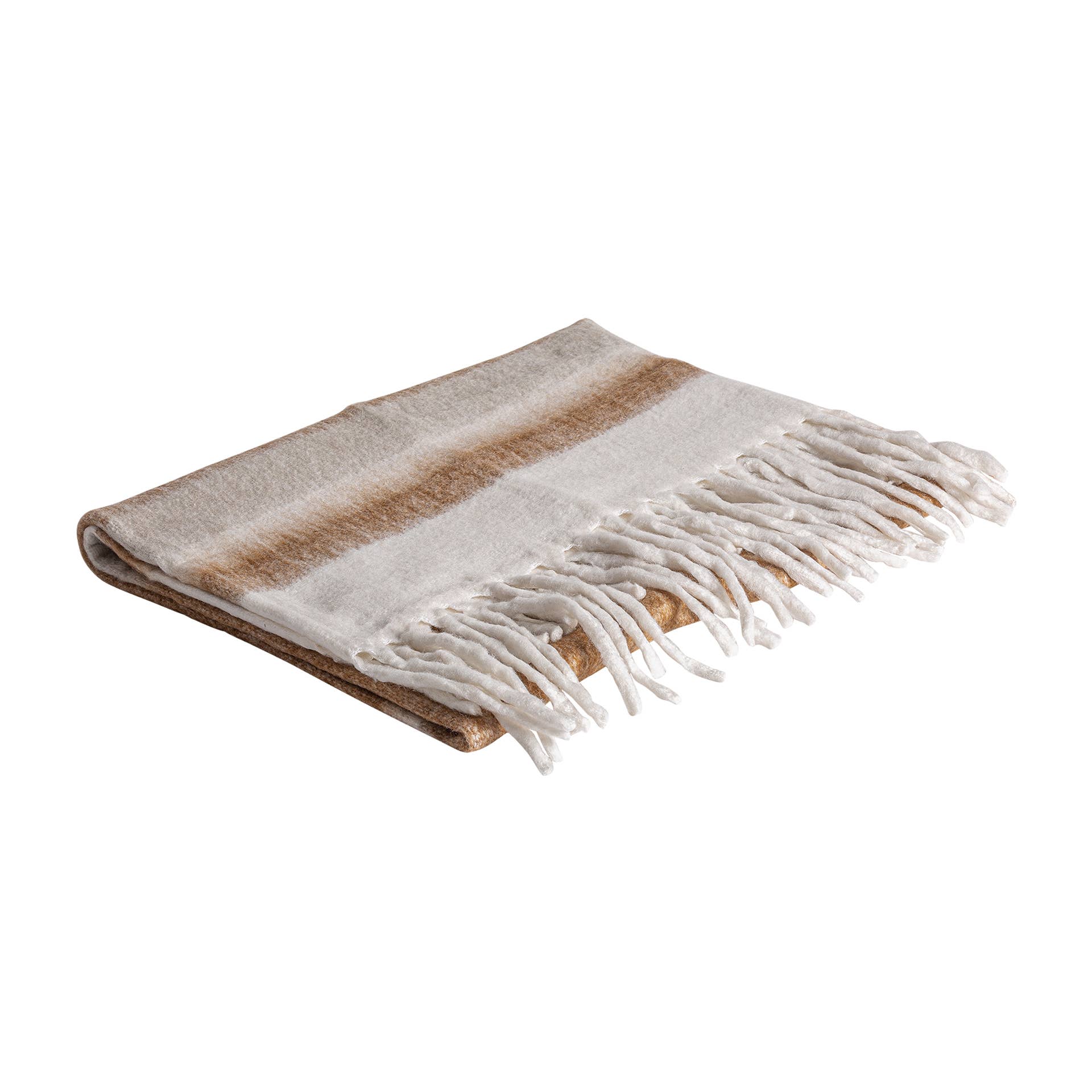 Kodu - Venta al por mayor Mantas de sofá - Plaid Dione, De Poliéster, Tonos En Marrón, De 125X160X1Cm0