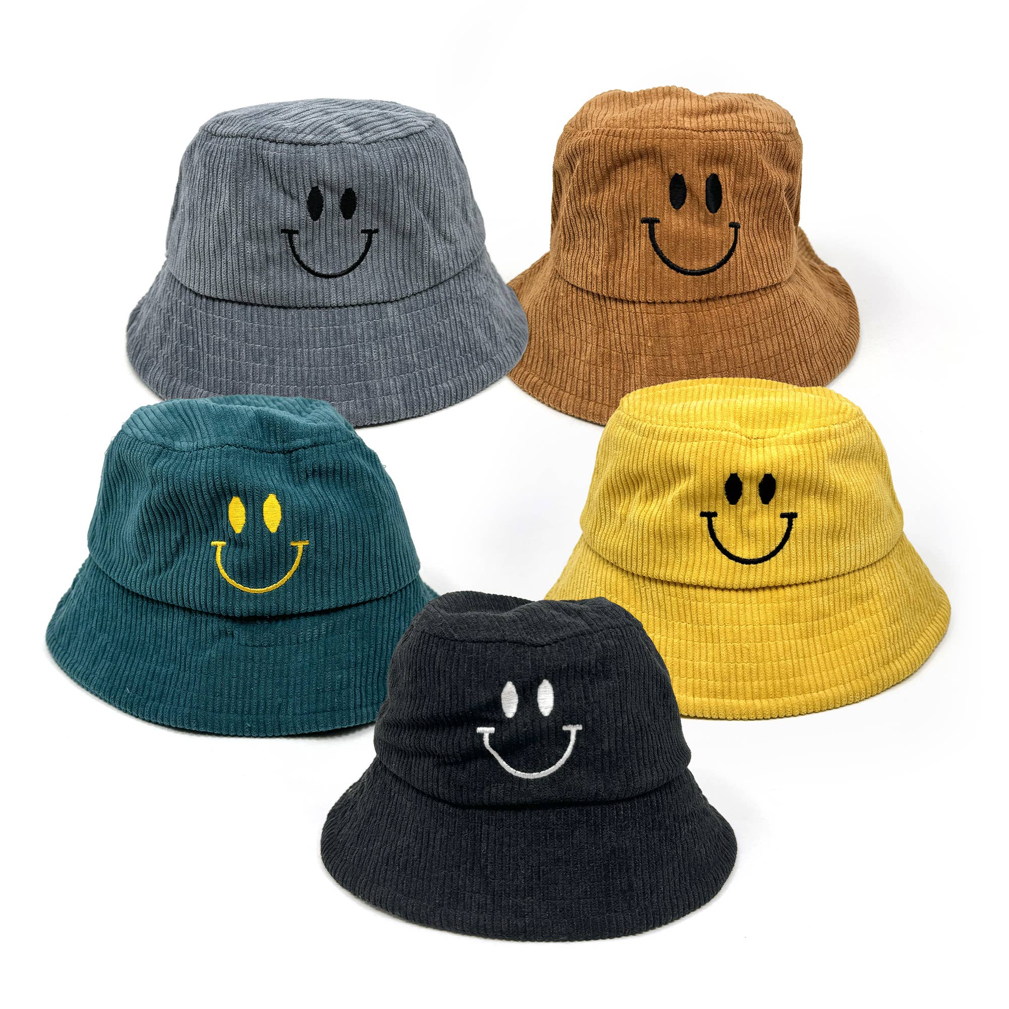 Wholesale Smiley Face Kids Bucket Hat for your store - Faire Canada