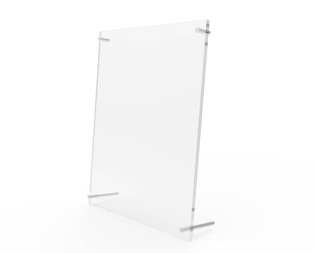 FIXTUREDISPLAYS – wholesale Bildram – Akryl fotoram 8 x 10" med distansfäste fotohållare 190091