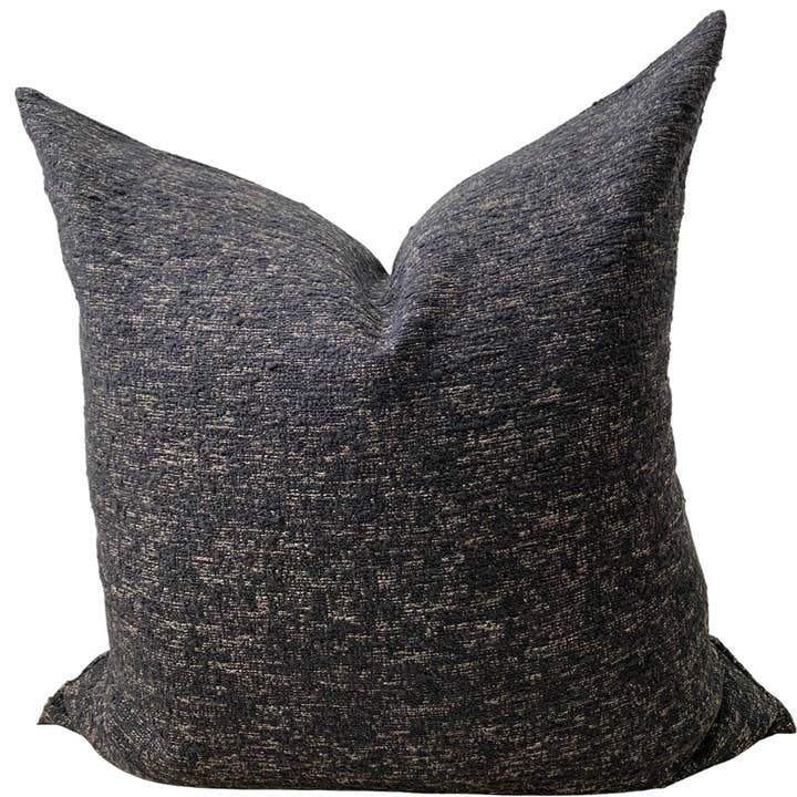Black Bouclé Pillow for wholesale by Visually Rich Home