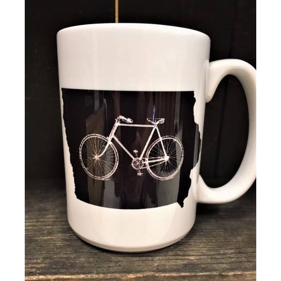 MUG IOWA BIKE 15 oz pour la vente par dkhandmade
