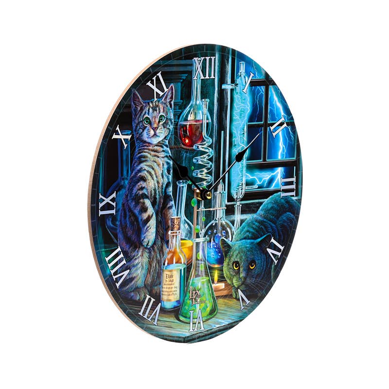 Puckator Ltd - Wholesale Wall Clock - Lisa Parker Jekyll and Hyde Cats Picture Clock2