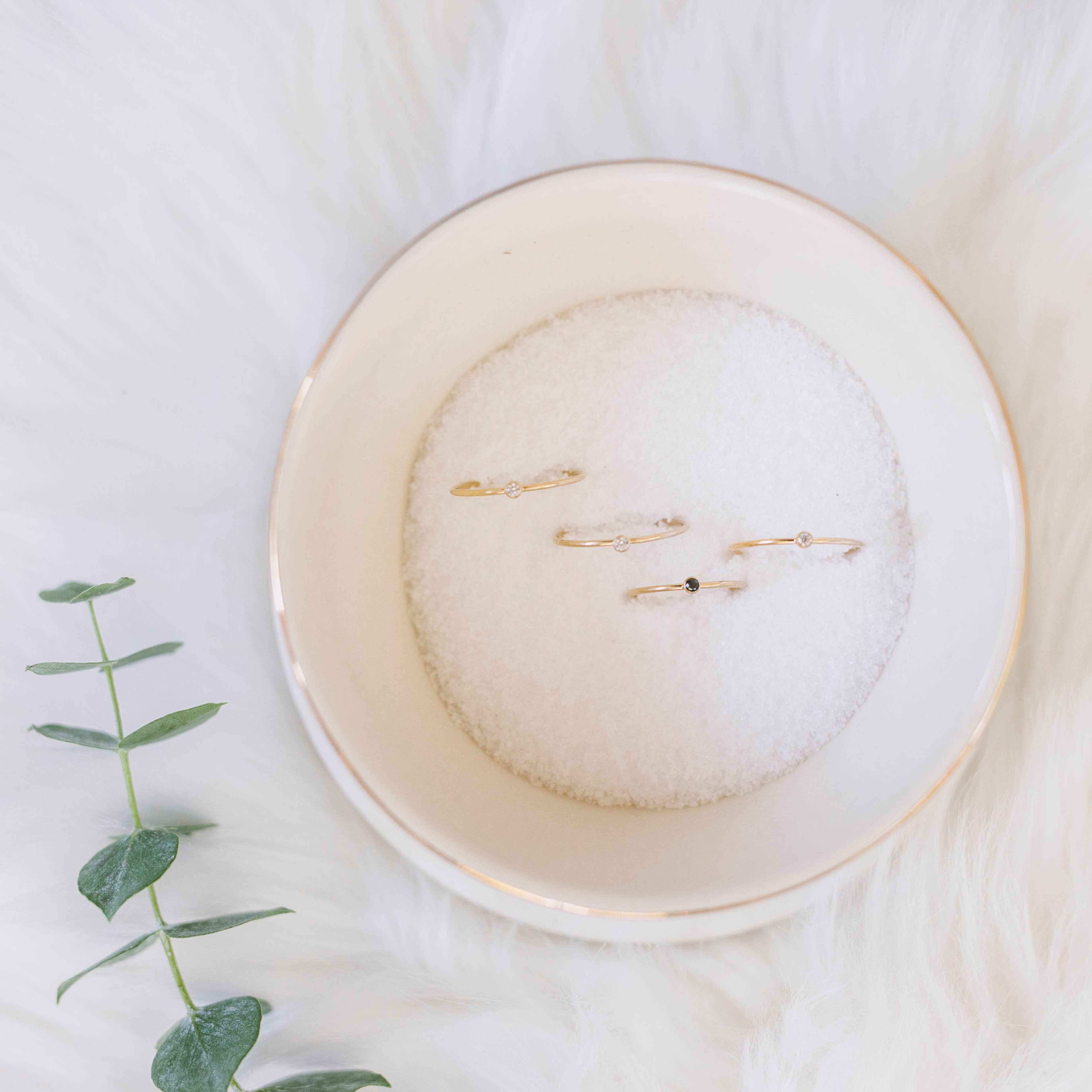 Modest Elements - Wholesale Single Stone/Solitaire Ring - Dainty Stacking Rings | 14kt Gold Fill 1