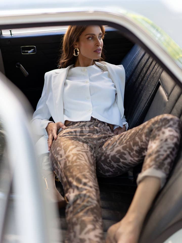 ONADO - Wholesale Pants - Women's - Leanna Coated Trousers0