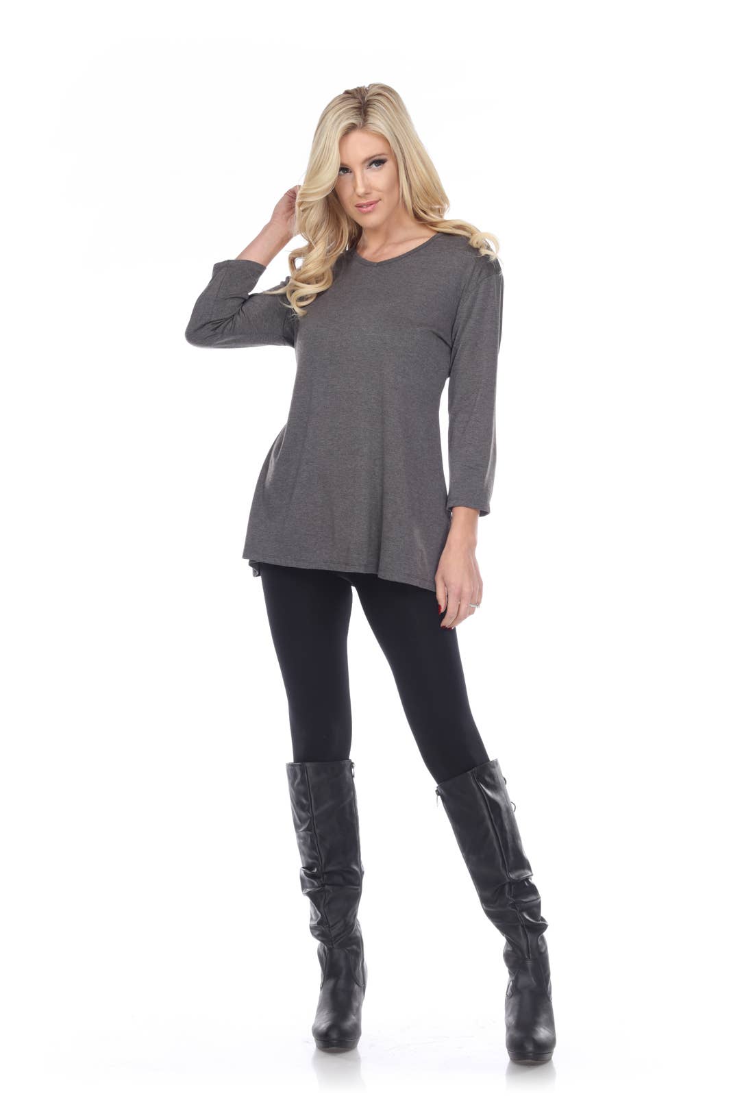 Kamana - Wholesale Tunic - Women's - Women 3/4-sleeve T-shirt (KD2044)0
