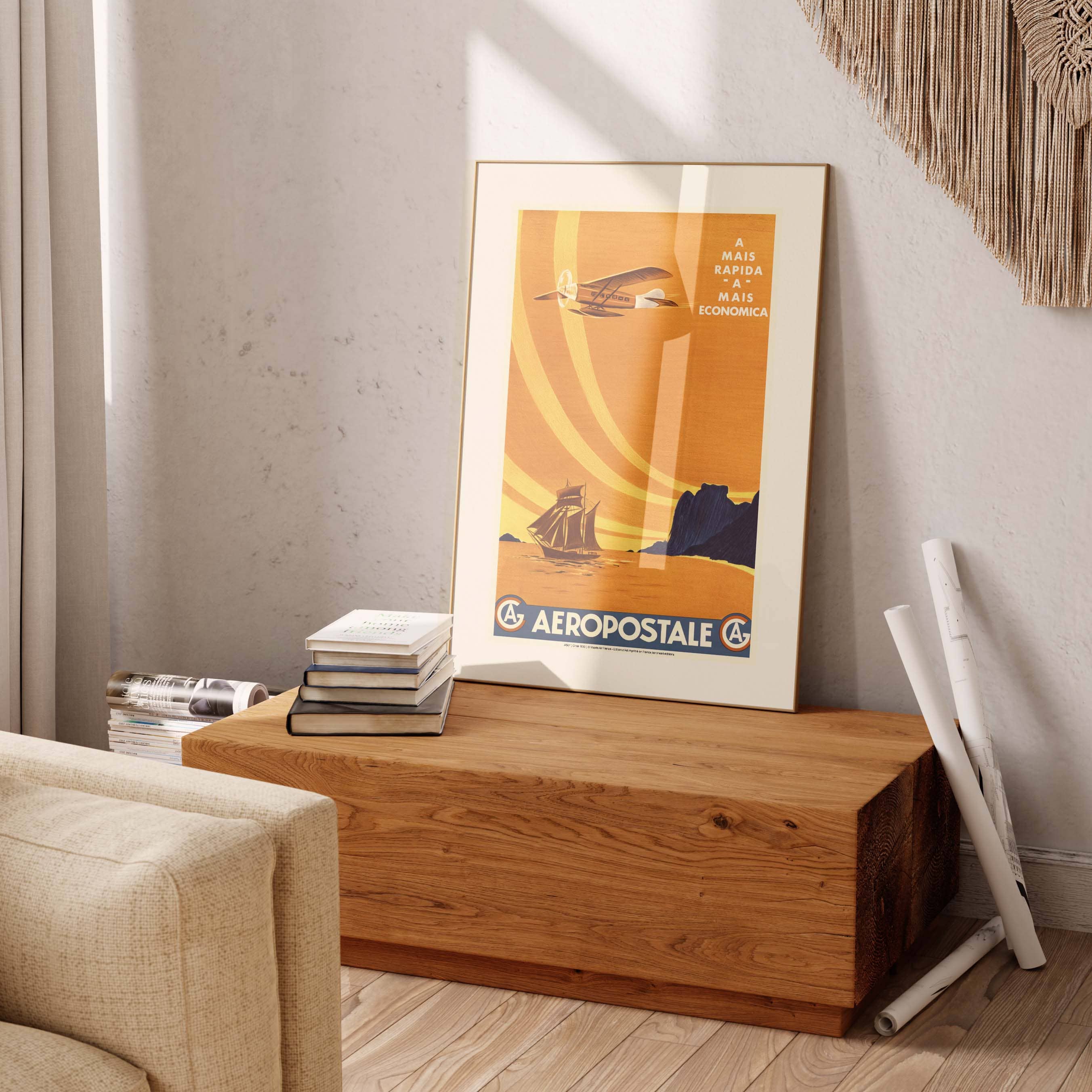 Oneart - Wholesale Poster - Air France Aéropostale Poster / The Fastest - AFL05674