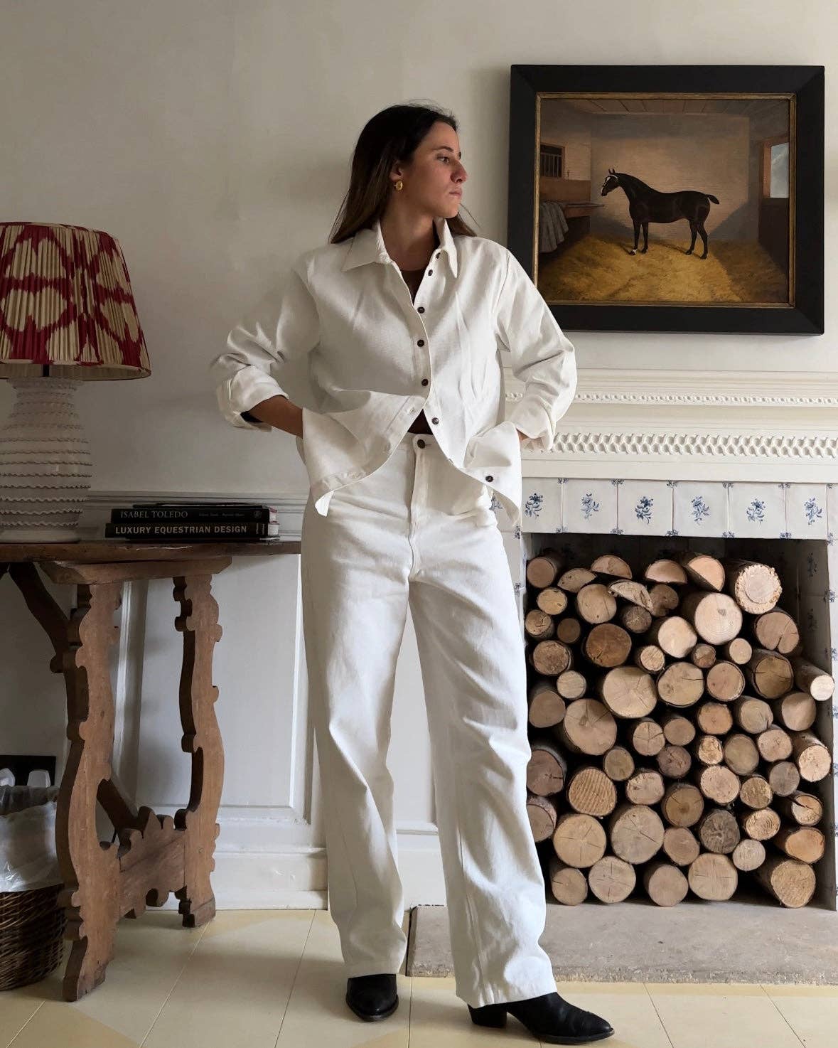 White Bianca Denim Shirt for wholesale on Faire1