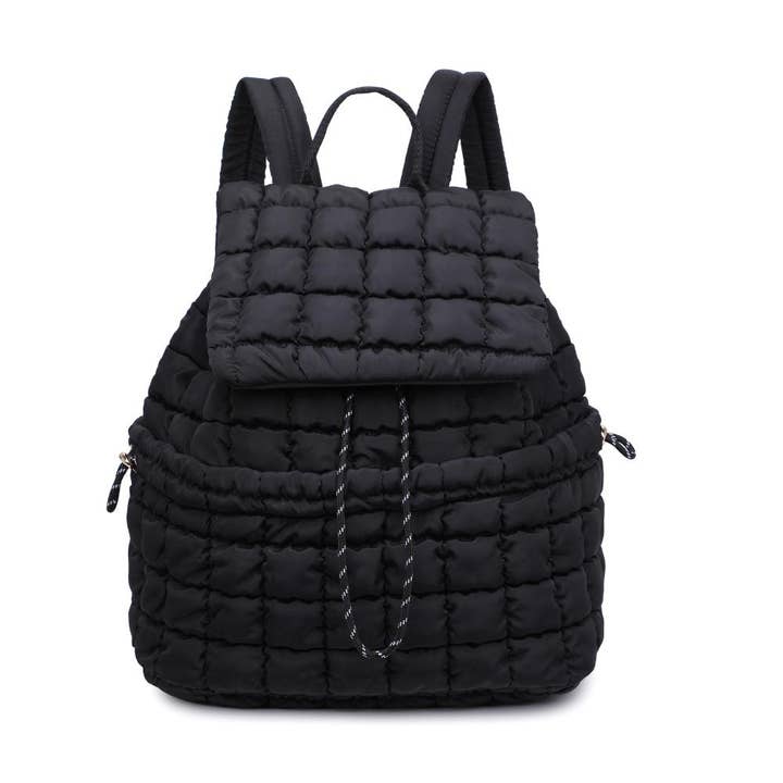 Black Allston - Quilted Nylon Puffer Backpack for wholesale on Faire4