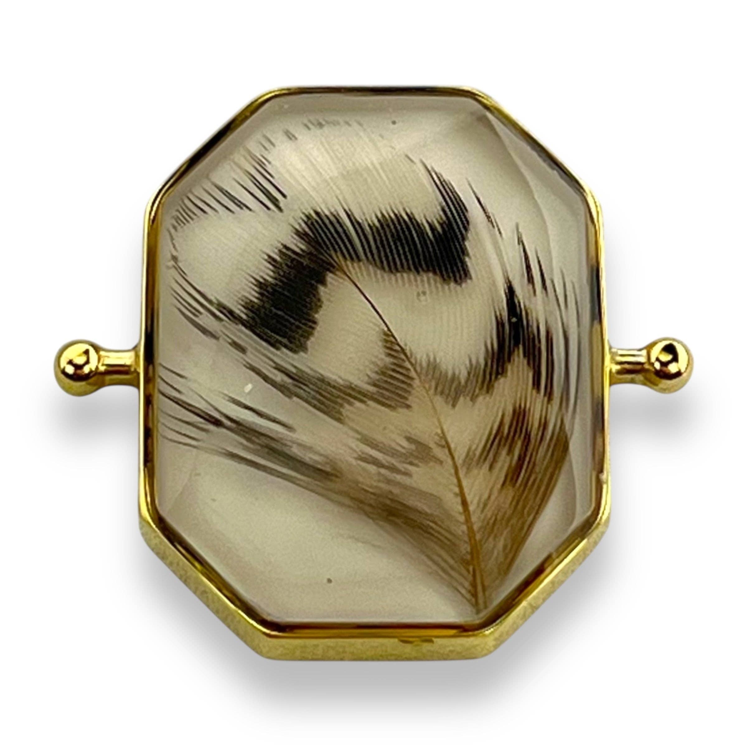 CONQUERing - Wholesale Individual Charm/Pendant - Pheasant Feather Vessel - Resin Charm9