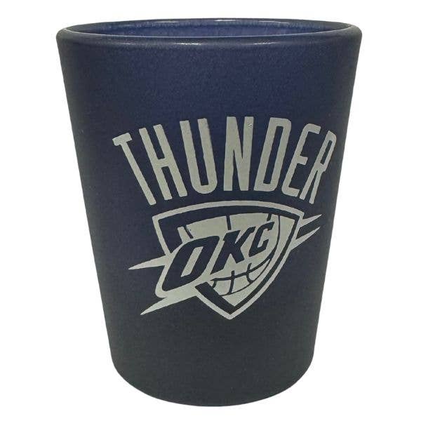 St. Louis Wholesale LLC - Wholesale Shot Glass - Oklahoma City Thunder Shot Glasses - 2OZ Blue Solid Style0