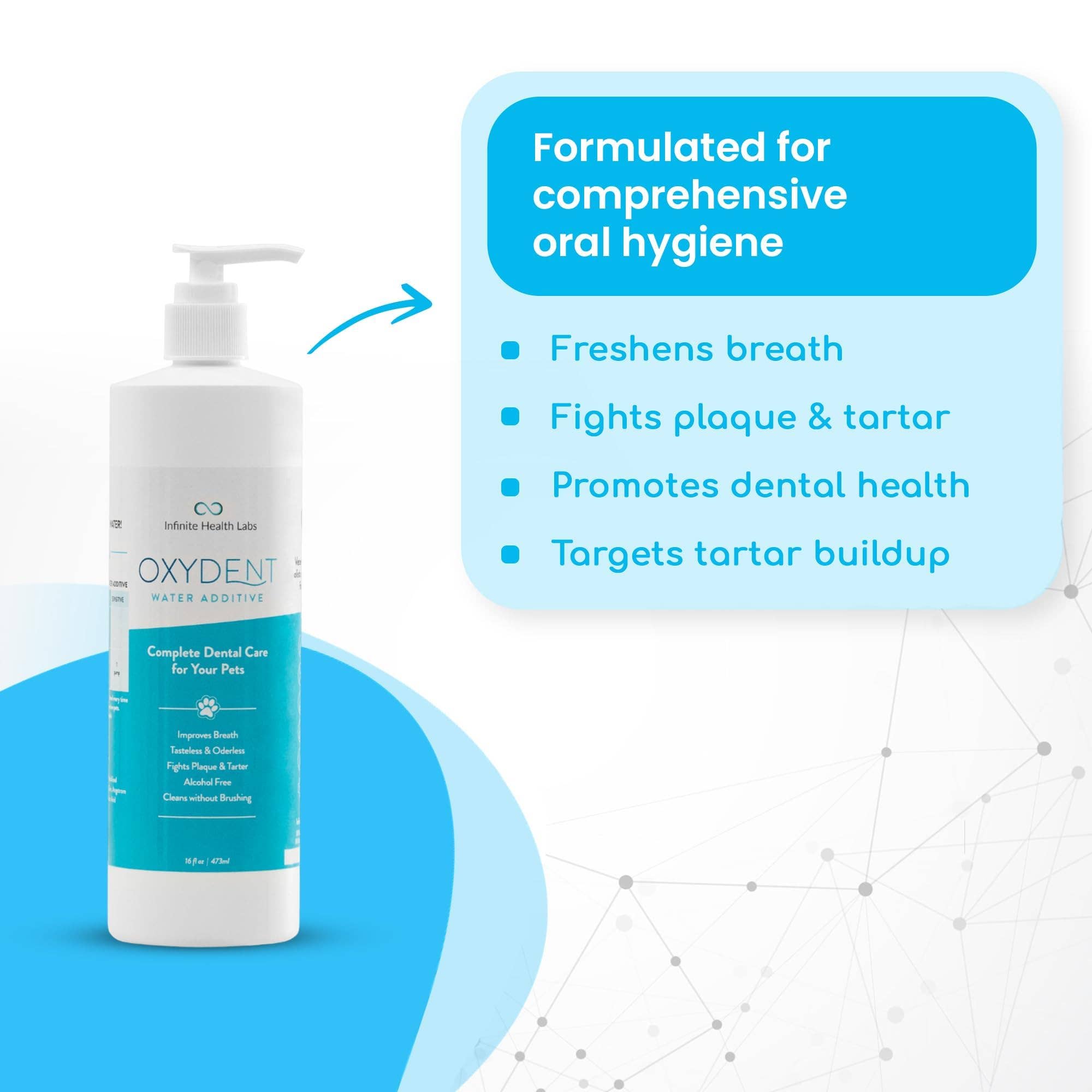 Infinite Health Labs, LLC – wholesale Kosttillskott för husdjur - Katt och hund – Oxydent Husdjur Tandvård1