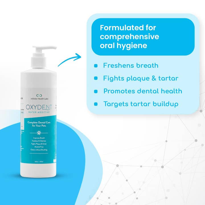 Infinite Health Labs, LLC – wholesale Kosttillskott för husdjur - Katt och hund – Oxydent Husdjur Tandvård1
