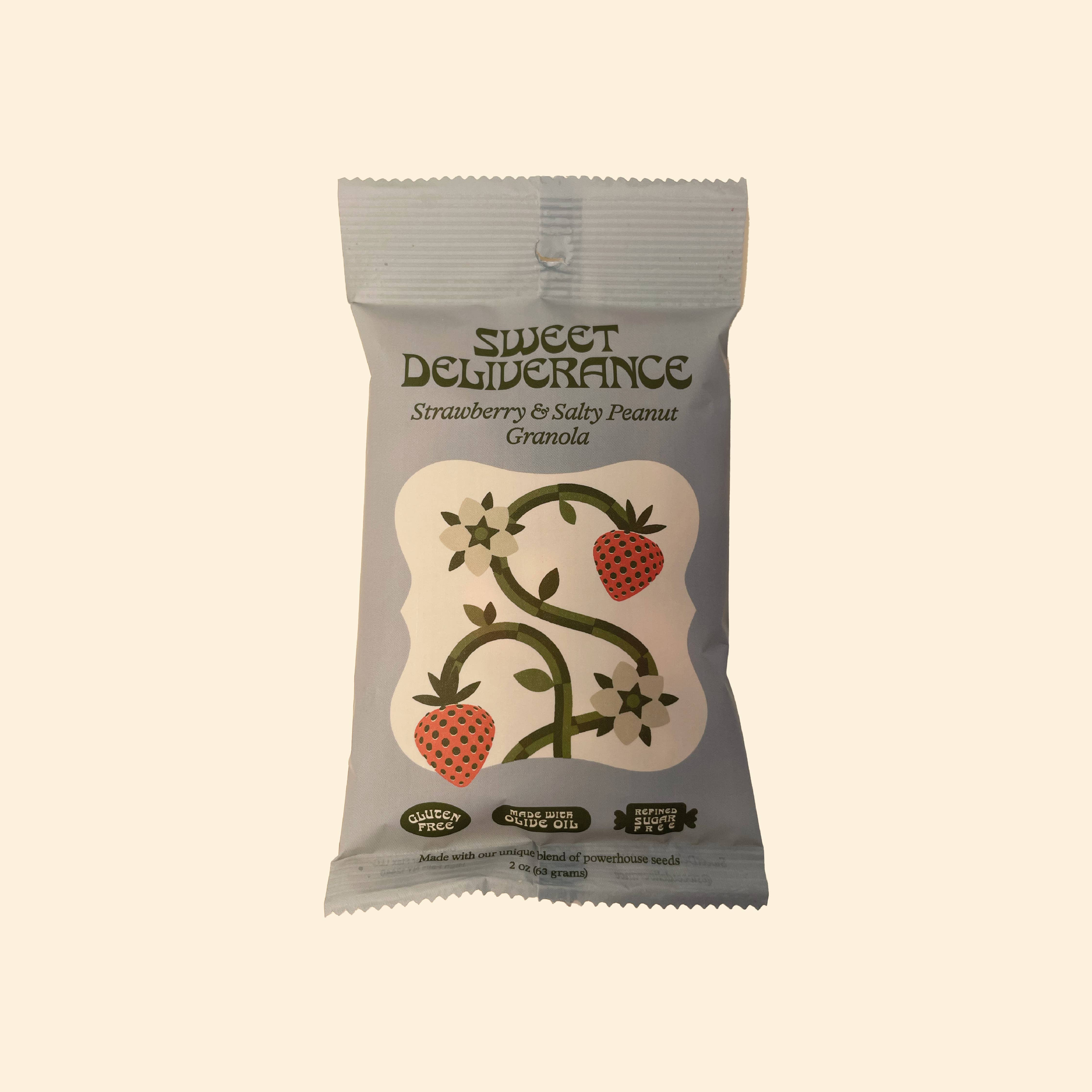 Sweet Deliverance – wholesale Granola – Strawberry & Salty Peanut Granola: Snack Pack2