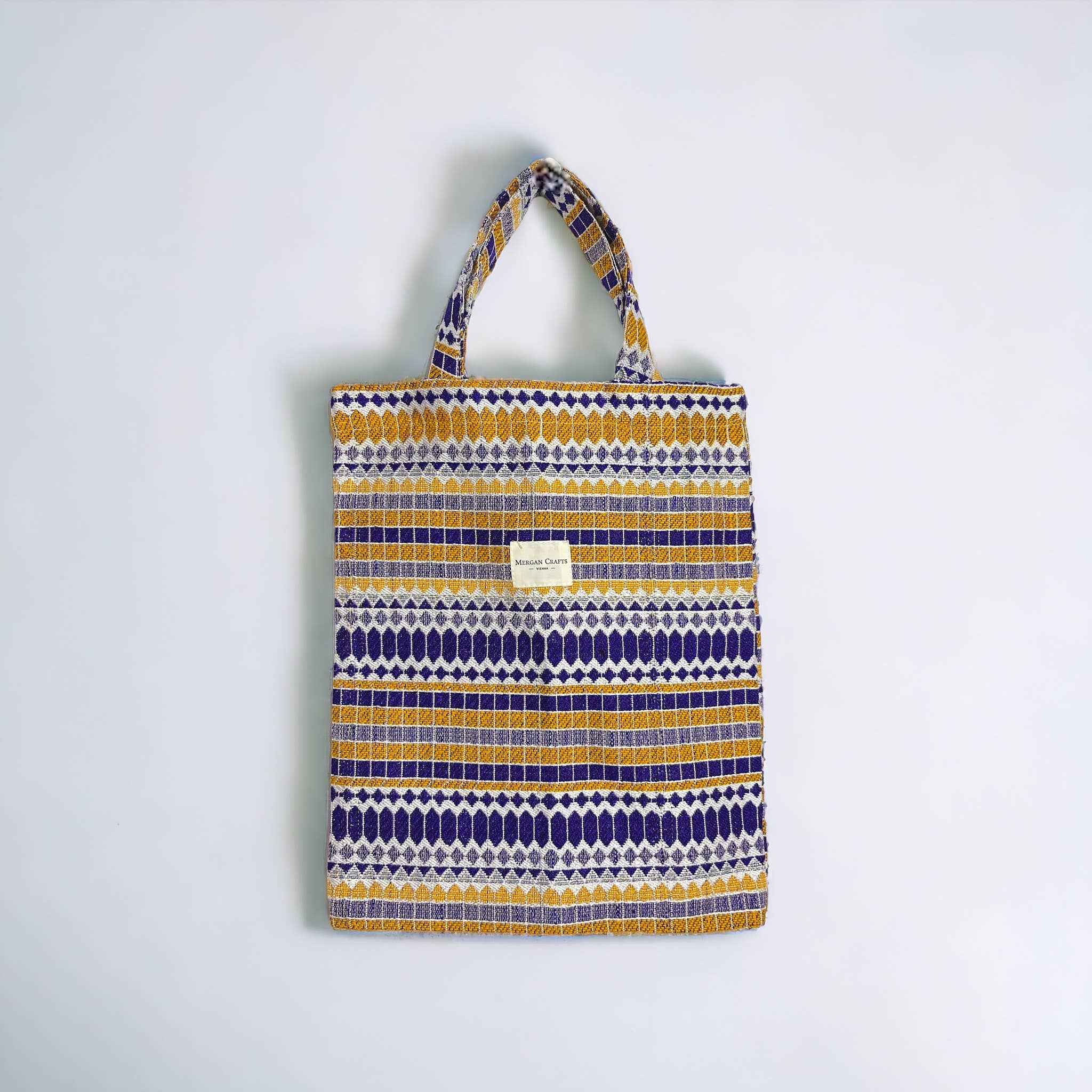 MERGAN CRAFTS - TEXTILE – Sacola - Mulher por atacado – Bolsa tote, sacola de compras e bolsa para presente com alça curta - LOZY8