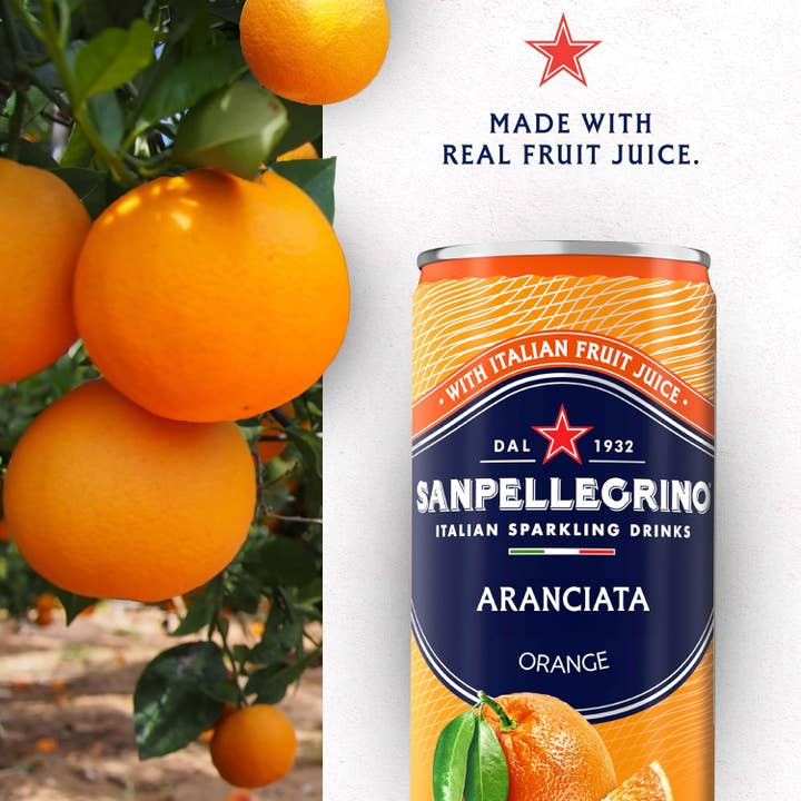 Horizon Top Market - Wholesale Sparkling Water - San Pellegrino - Aranciata - 24/330 ml cans3