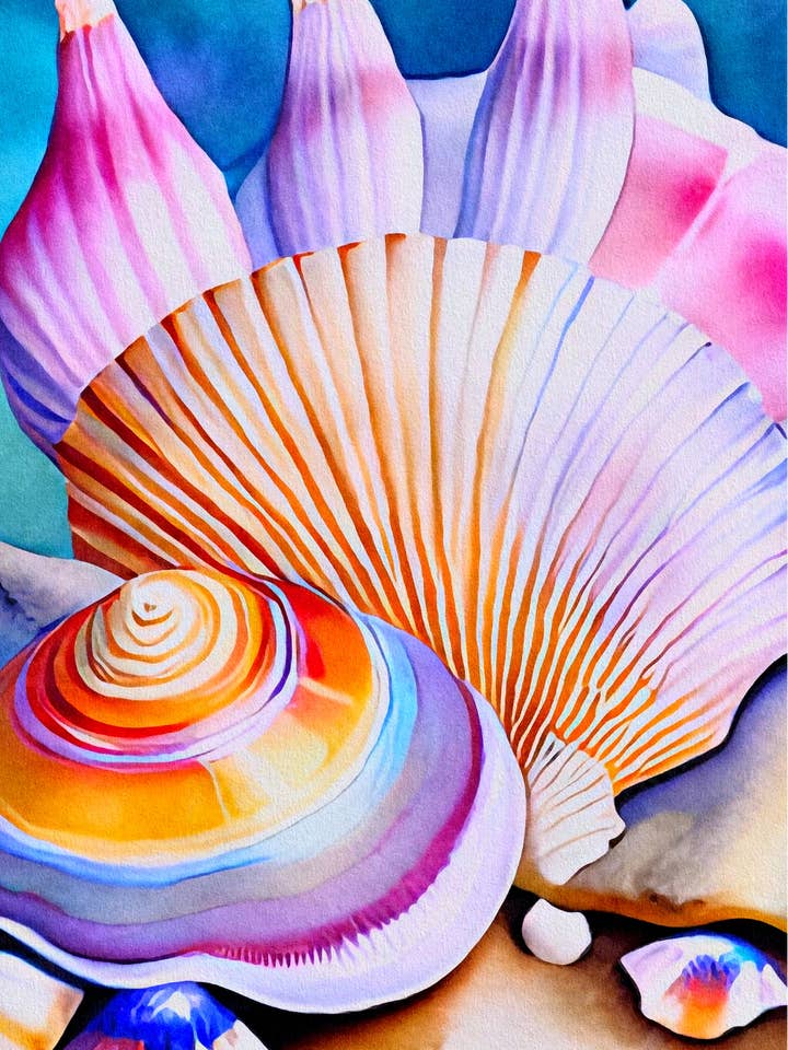 Sea Shells: Rainbow vibes | Map Fripperies for wholesale by Fripperies