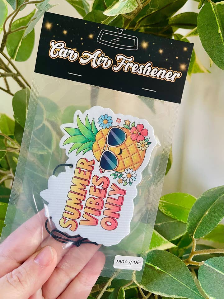 Summer Vibes Only Air Freshener for wholesale by Scents & Shenanigans Co