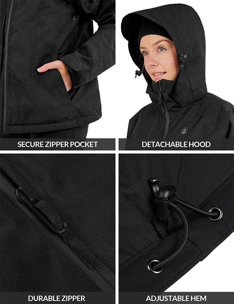 Antarctica Outdoors - Wholesale Jacket - Women's - ANTARCTICA GEAR Heated Jacket, Ski Jacket Coat For Women Winter Coat34