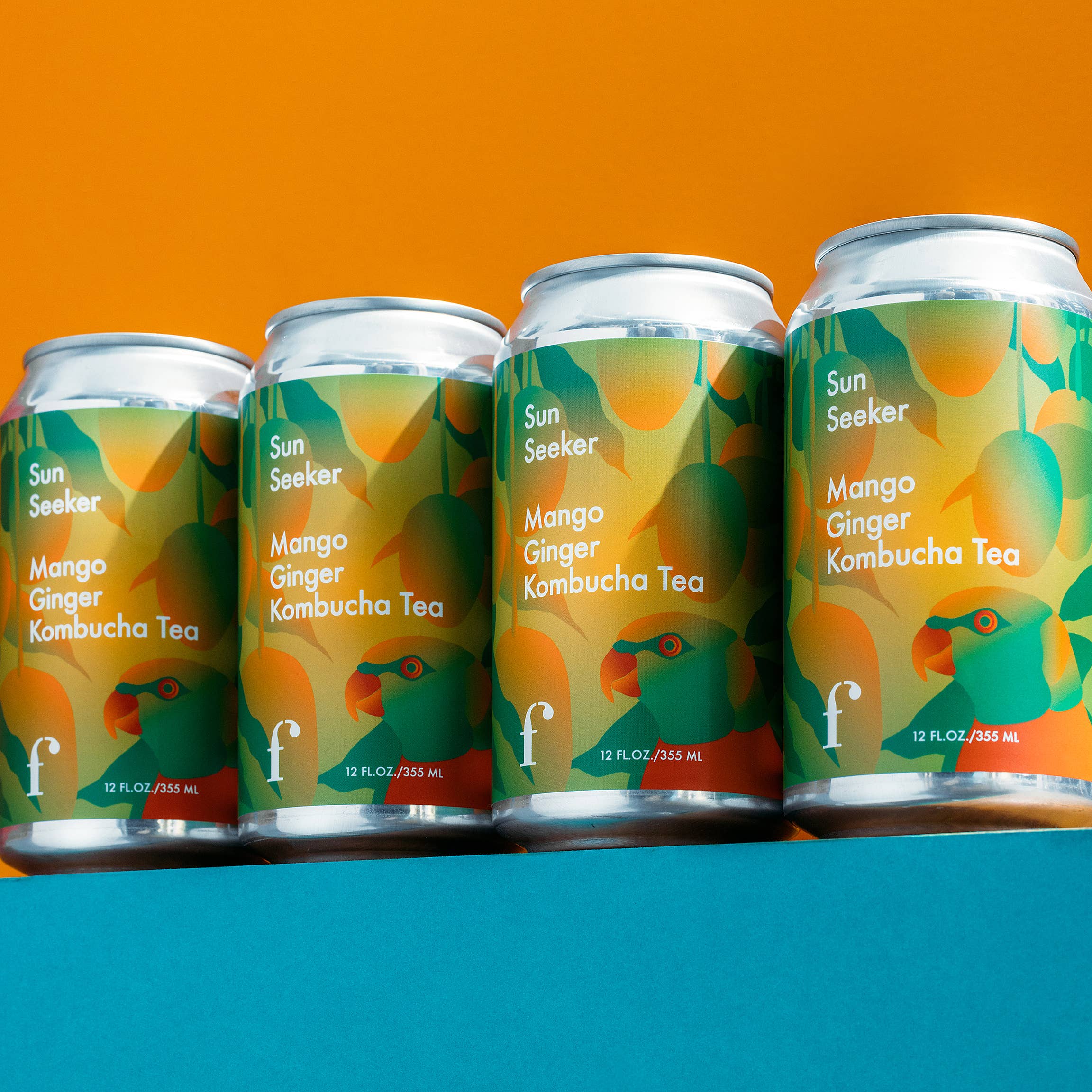 Figment Kombucha - Wholesale Kombucha - "Sun Seeker" Mango Ginger Kombucha - 12-pack5