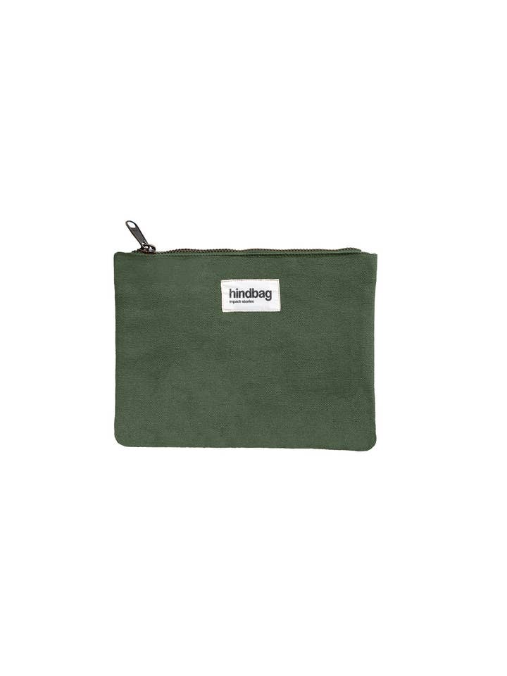 Lou Olive Pouch for wholesale by Hindbag