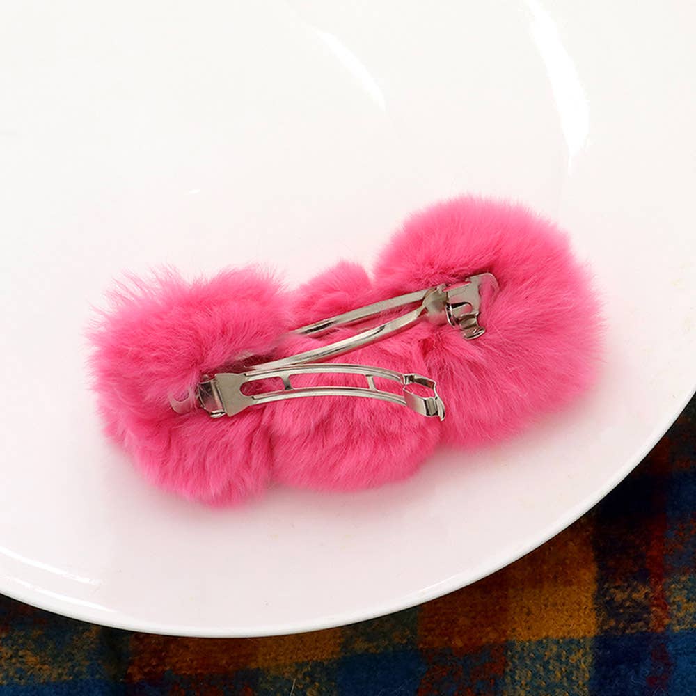 Sensibling Corp. - Vente Barrette – femme - Barrette à trois pompons en fausse fourrure21