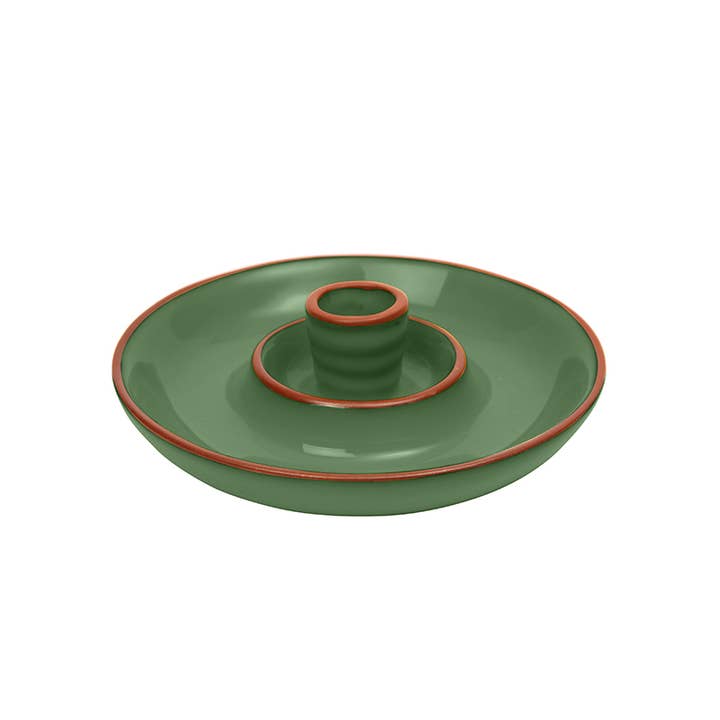 Sintra Glazed Terracotta Olive Dish - Green for wholesale by Dexam