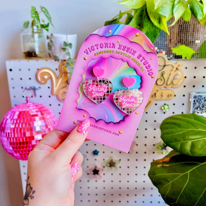 Victoria Essie Studio - Wholesale Dangle Earrings - Mentally Illest Disco Earrings1