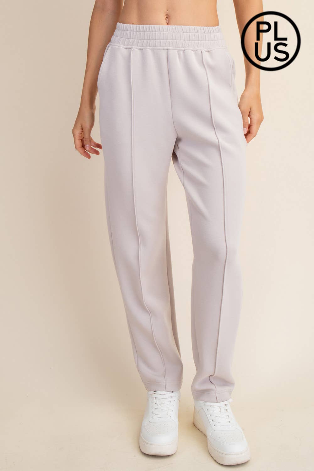 Rae Mode - Wholesale Broek - Dames - PLUS SIZE MODAL SCUBA PINTUCK BROEK14