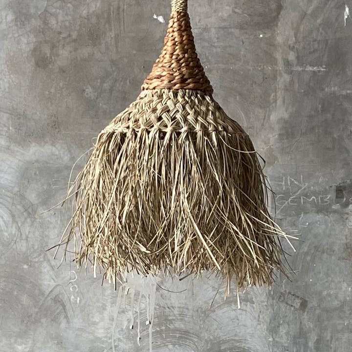 Bazar Bizar Living – Großhandel Kronleuchter/Hängeleuchte – The Playa Pendelleuchte - Natur - M
