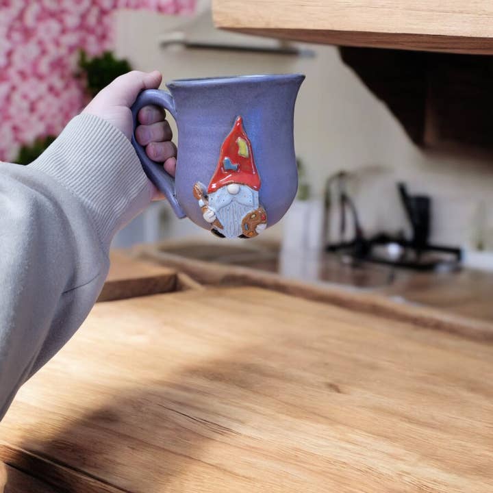 MudWorks Pottery - Wholesale Coffee Mug - Artist Gnome Mug