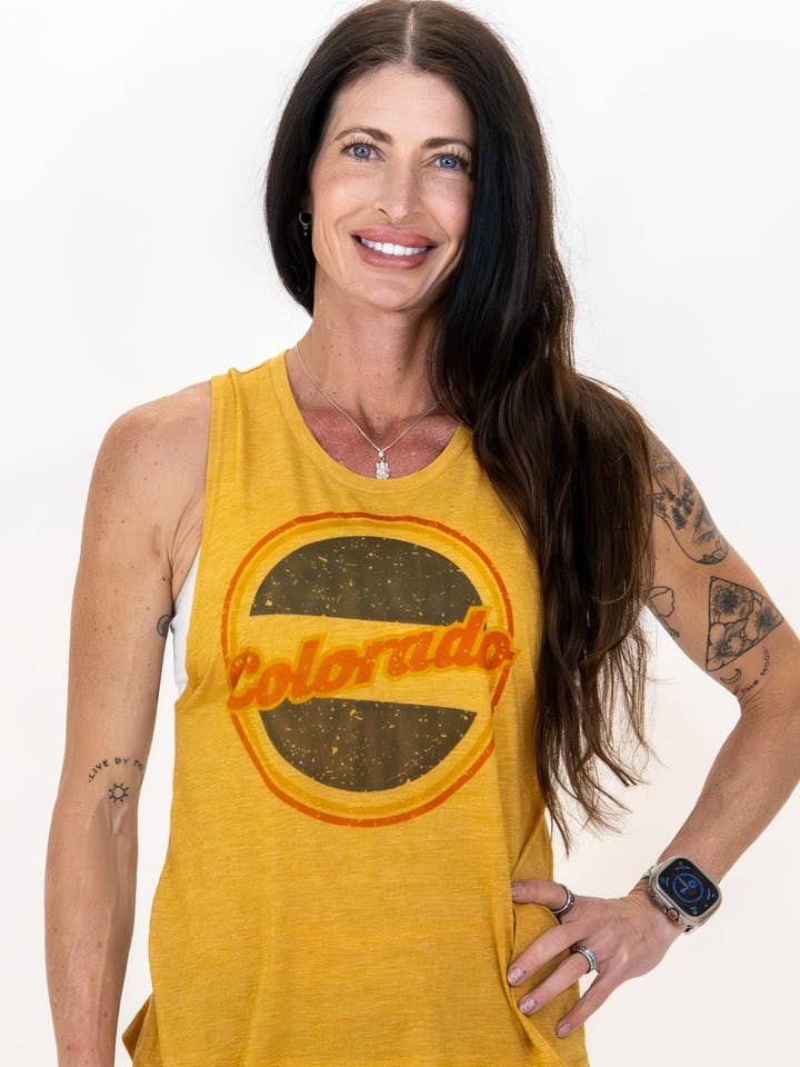 Vintage Gold Colorado Tank for wholesale by Colorado Threads