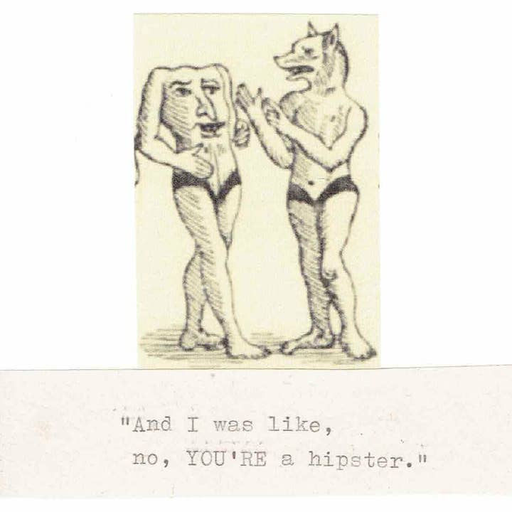 BlueSpecsStudio - Wholesale Birthday Card - Original Hipster Card | Funny Birthday Card Weird Humor