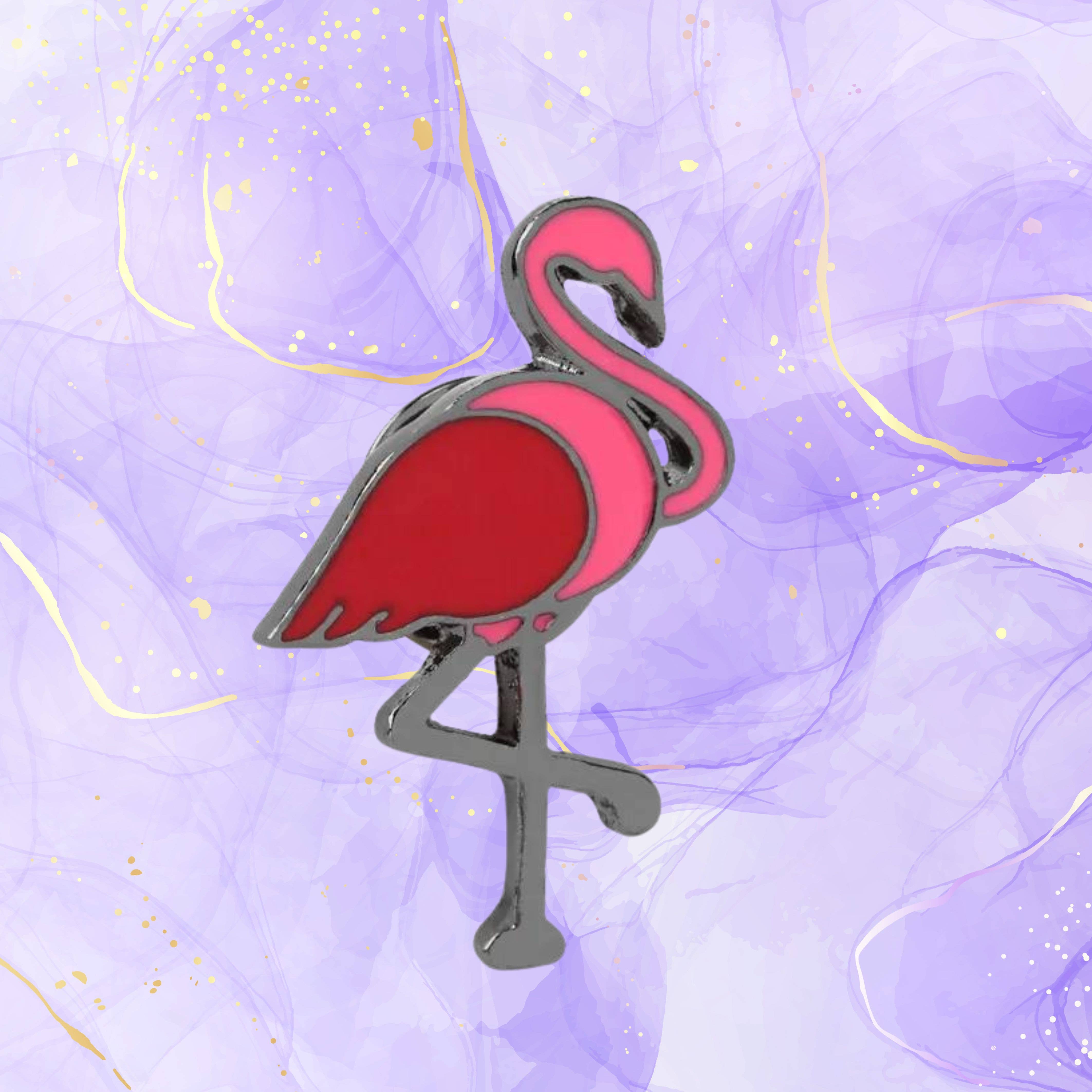 Magnifique Hearts - Vendita all'ingrosso Spille - Spilla smaltata a forma di fenicottero: spilla colorata a forma di uccello per gli amanti della natura1