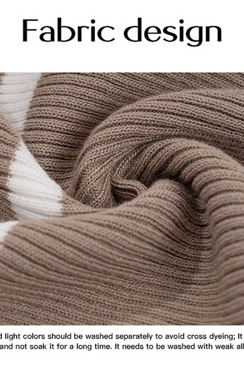 NINEXIS - Wholesale Dress - Women's - CWDMD3307_SLIM-FIT CONTRAST LONG-SLEEVED DRESS10