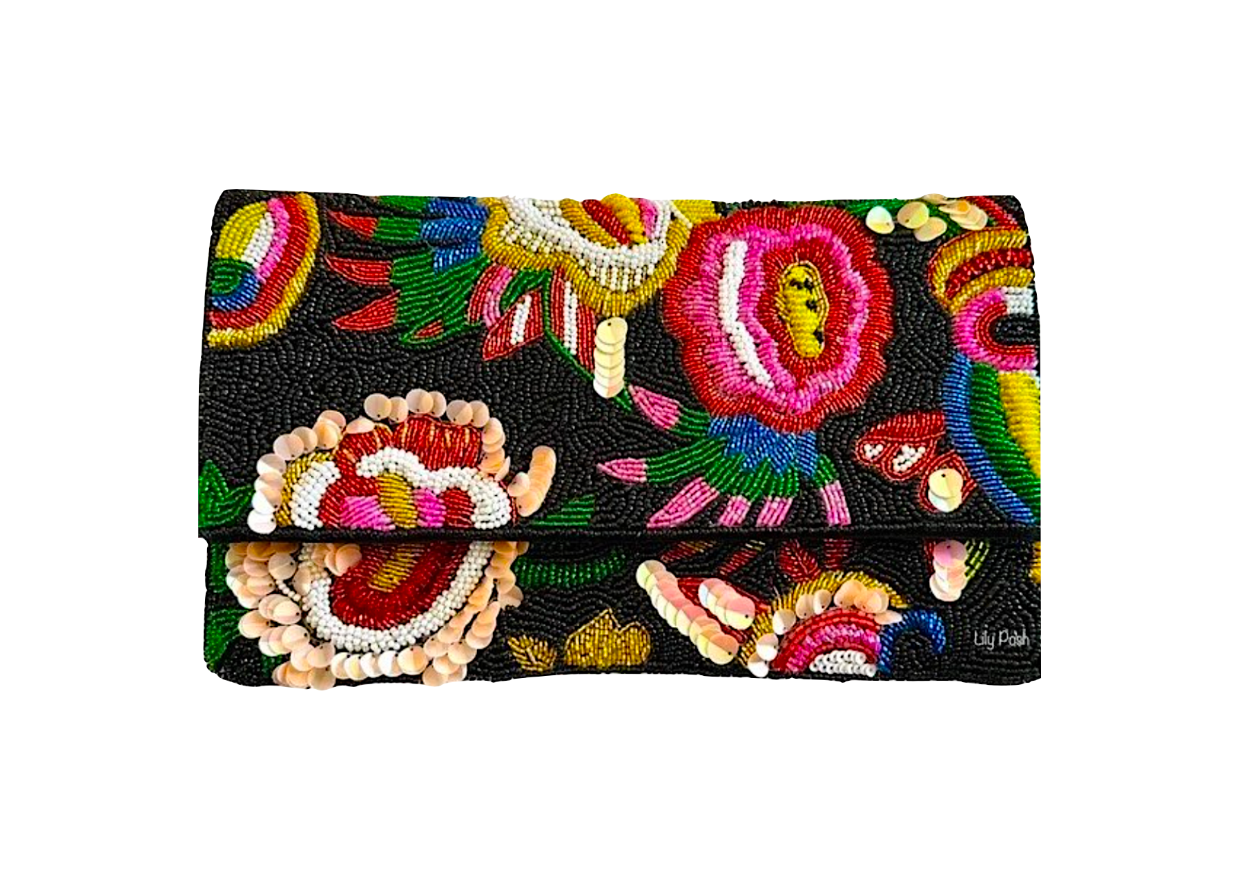 Lily Posh - Venta al por mayor Bolso de mano - Mujer - Bolso bandolera con cuentas y flores Lily Posh1