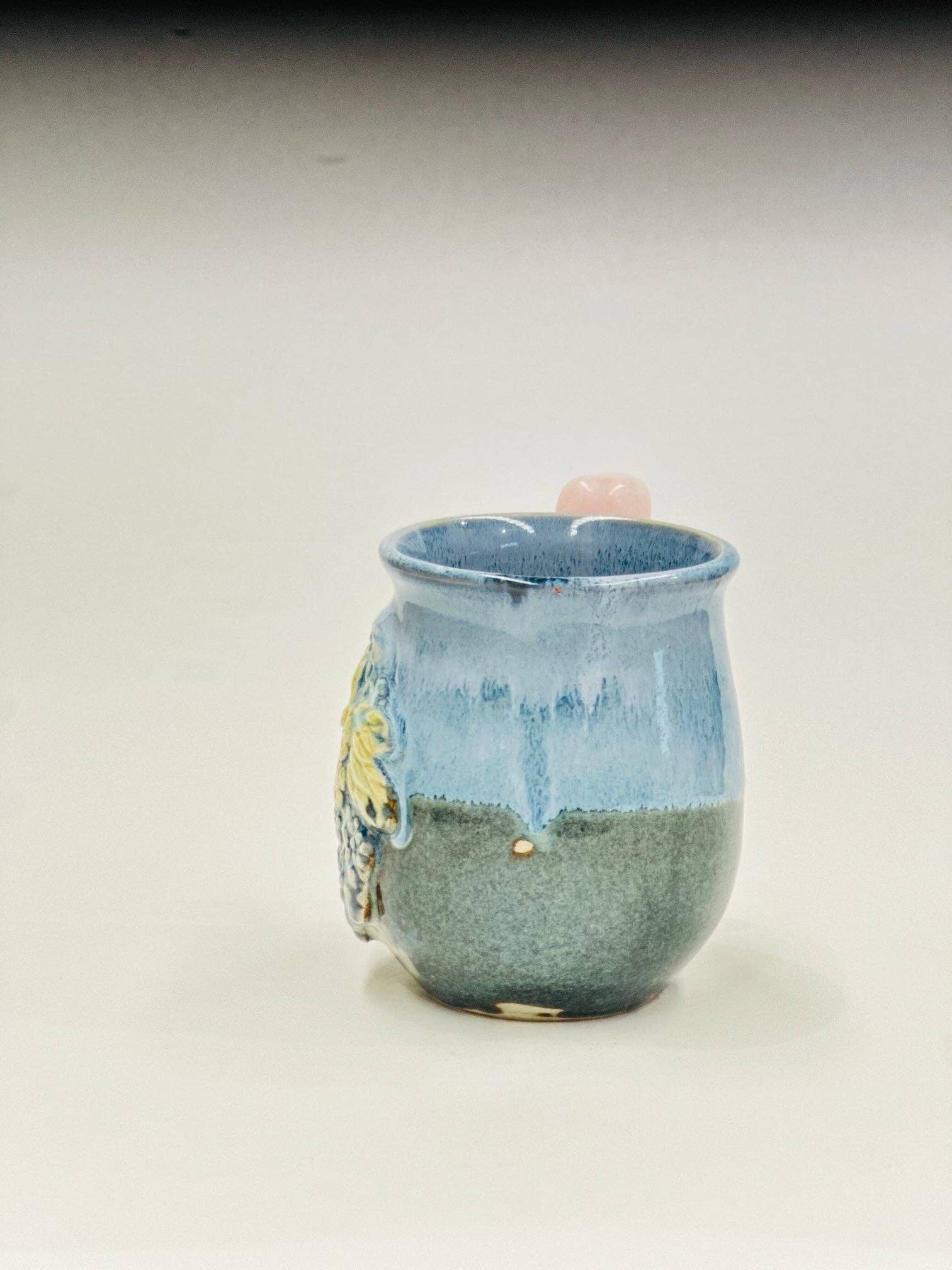 Carys Martin Ceramics - Wholesale Coffee Mug - Fairy Rose Quartz Crystal Mug4