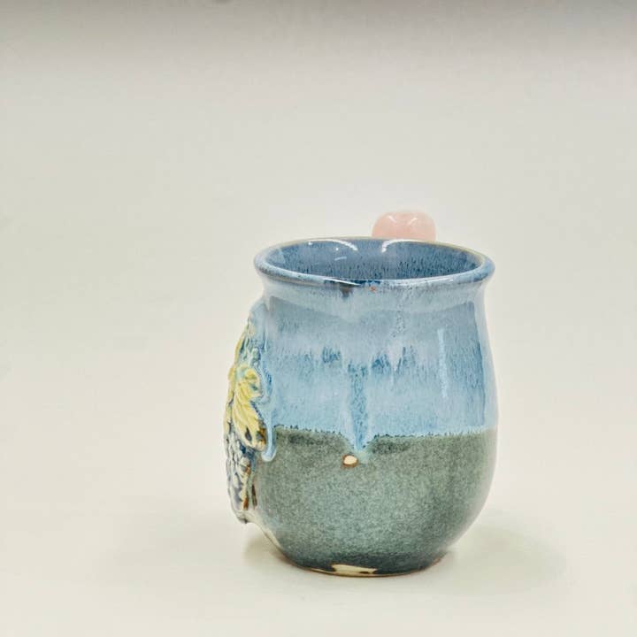 Carys Martin Ceramics - Wholesale Coffee Mug - Fairy Rose Quartz Crystal Mug4