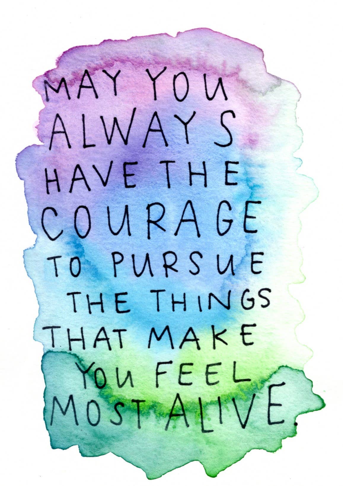 Ink + Splash - Vente Affiche d'art - Impression d'art - Courage - 8x101