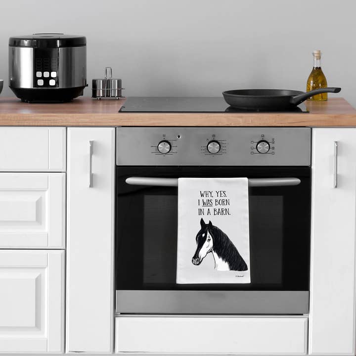 Pithitude - Wholesale Tea Towel - Barn Horse Dish Towel1