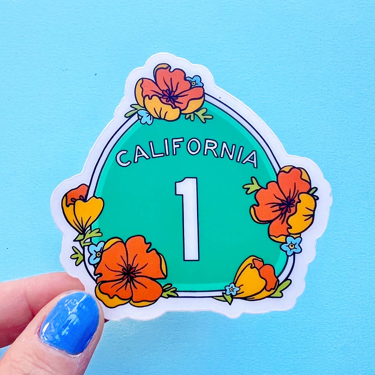 Brenna Daugherty Illustration - Wholesale Sticker - California Highway 1 Sticker1